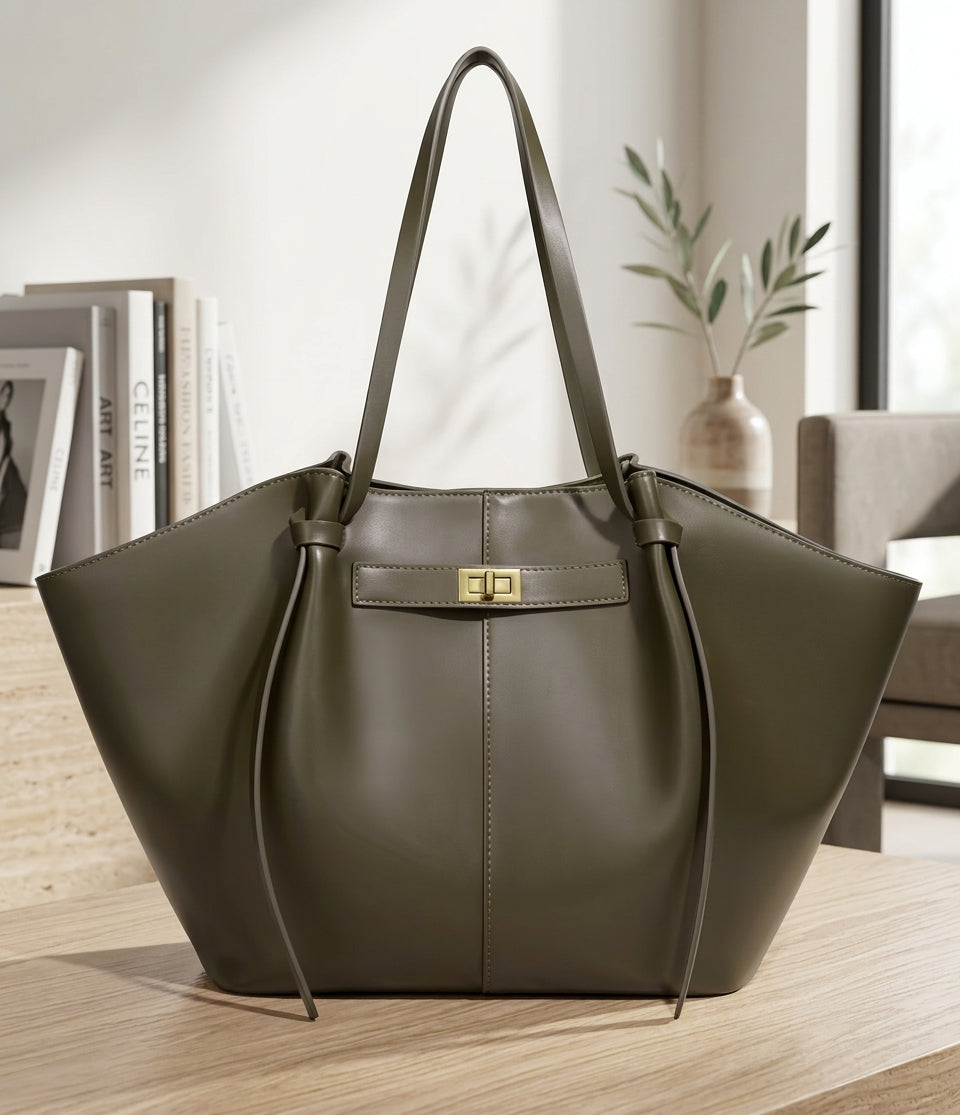 New Bat-Shaped High Street Handbag European and American Style Color:army green