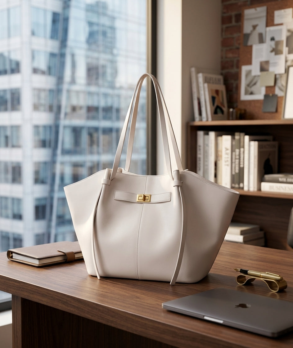 New Bat-Shaped High Street Handbag European and American Style Color:WHITE
