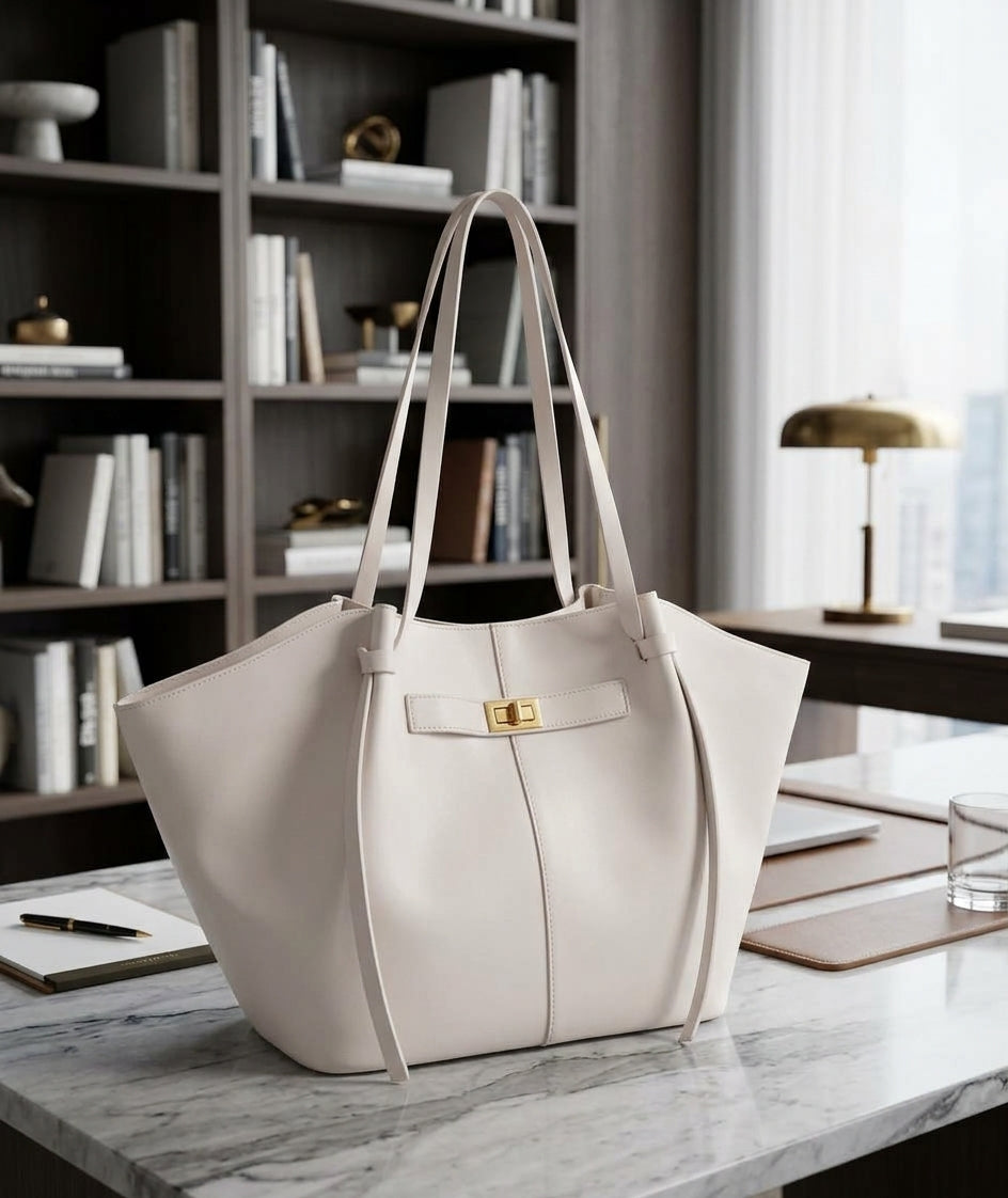 New Bat-Shaped High Street Handbag European and American Style Color:WHITE