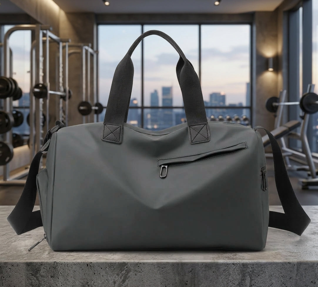 Travel Gym Bags Dry Wet Separation Shoulder Bag Yoga Fitness Travel Backpack Bags Color:Gray