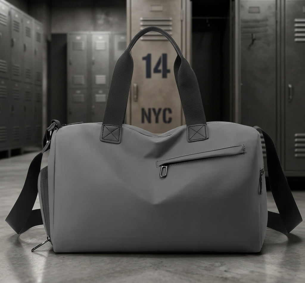 Travel Gym Bags Dry Wet Separation Shoulder Bag Yoga Fitness Travel Backpack Bags Color:Gray