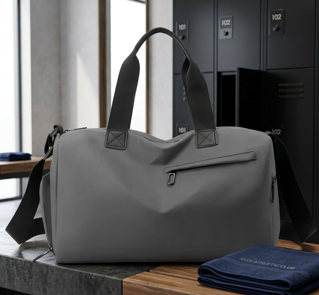 Travel Gym Bags Dry Wet Separation Shoulder Bag Yoga Fitness Travel Backpack Bags Color:Gray