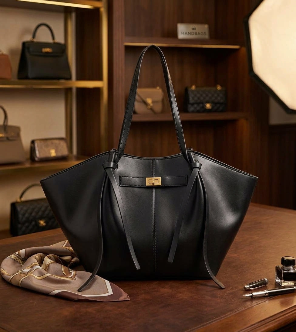 New Bat-Shaped High Street Handbag European and American Style Color:black