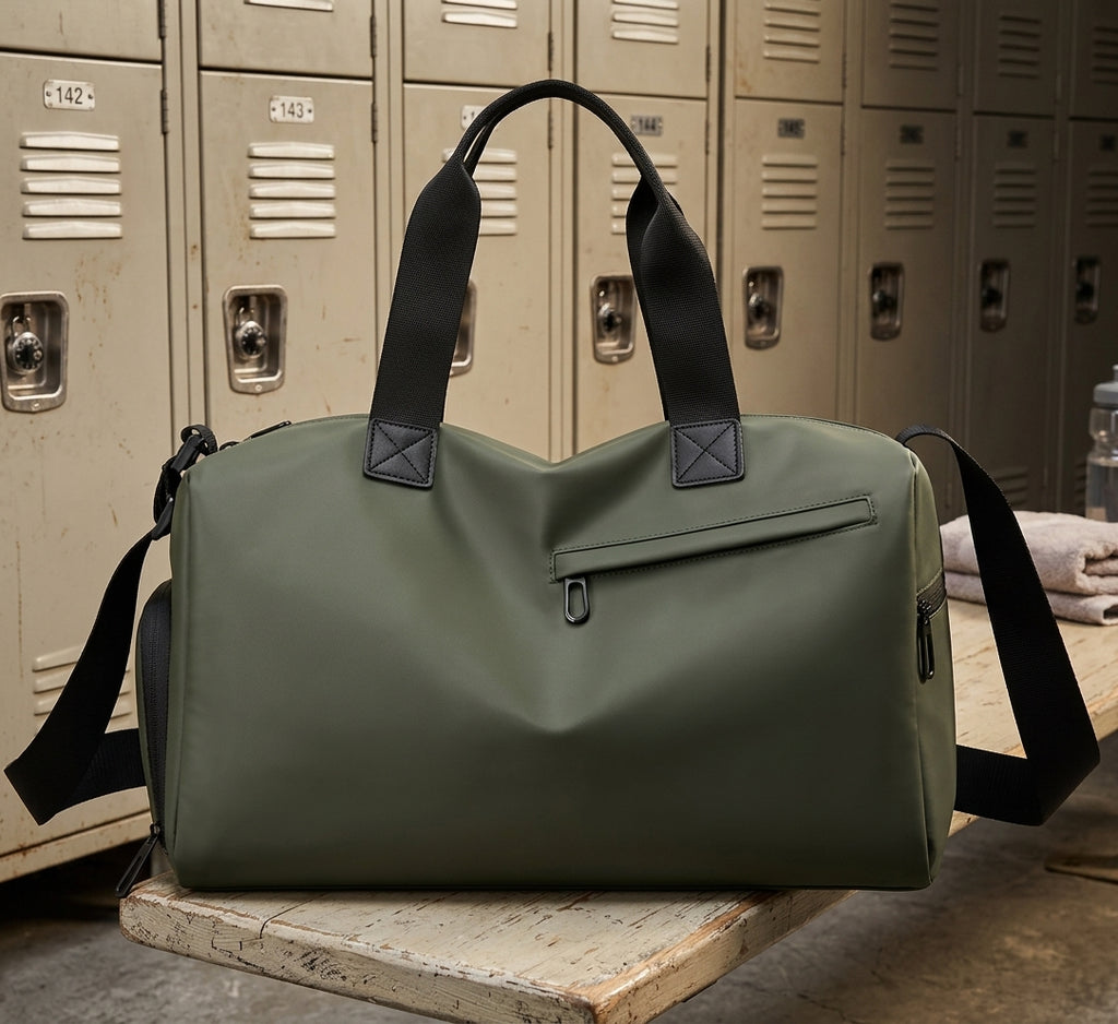 Travel Gym Bags Dry Wet Separation Shoulder Bag Yoga Fitness Travel Backpack Bags Color:Green