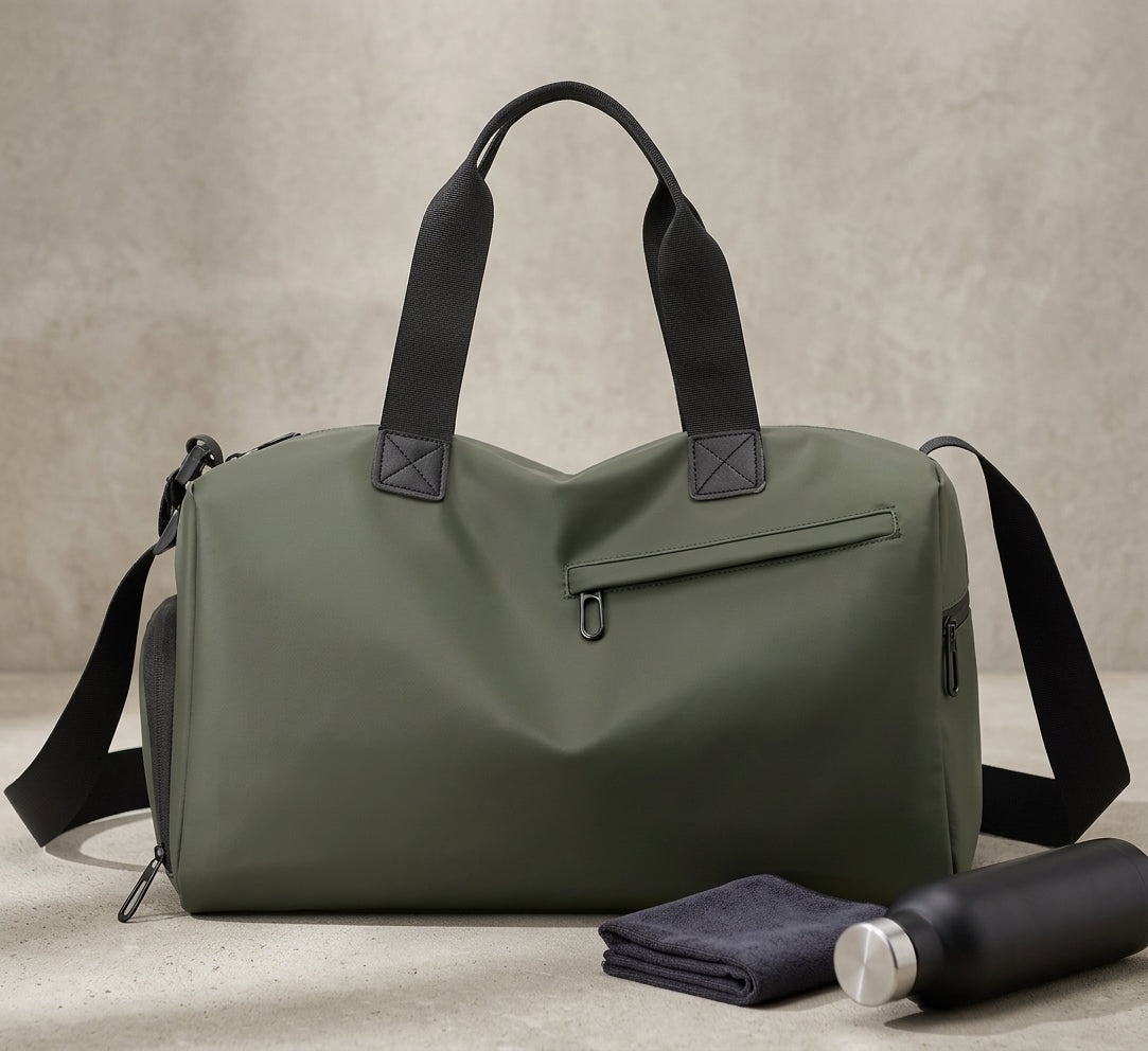 Travel Gym Bags Dry Wet Separation Shoulder Bag Yoga Fitness Travel Backpack Bags Color:Green