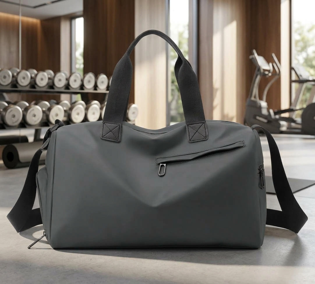 Travel Gym Bags Dry Wet Separation Shoulder Bag Yoga Fitness Travel Backpack Bags Color:Gray