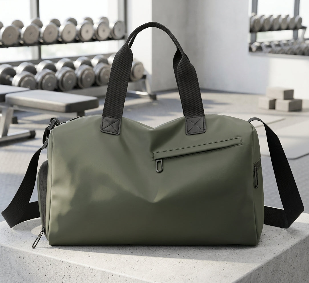 Travel Gym Bags Dry Wet Separation Shoulder Bag Yoga Fitness Travel Backpack Bags Color:Green