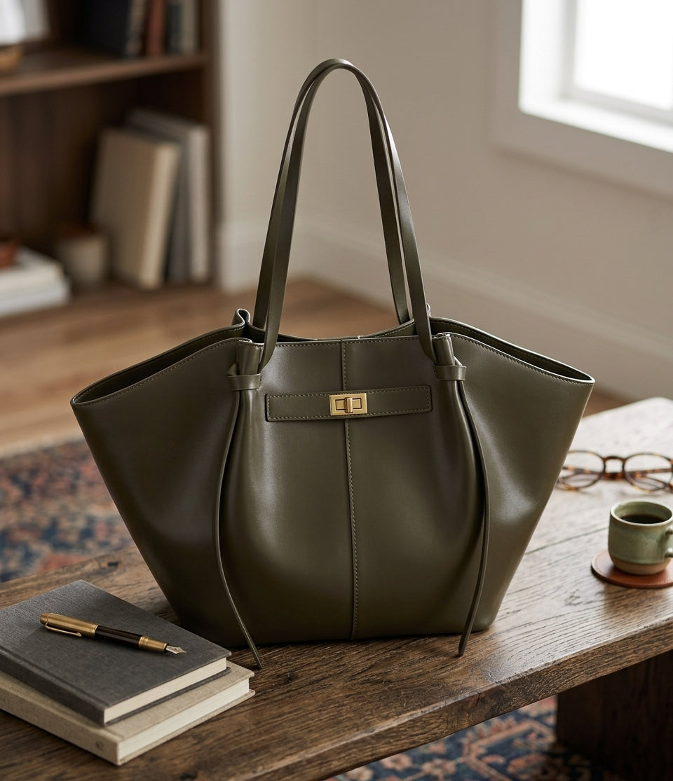 New Bat-Shaped High Street Handbag European and American Style Color:army green