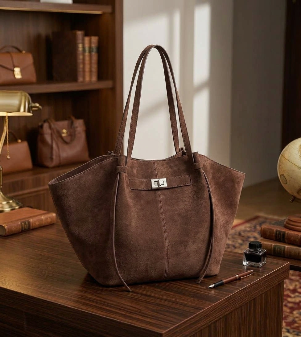 New Bat-Shaped High Street Handbag European and American Style Color:Brown