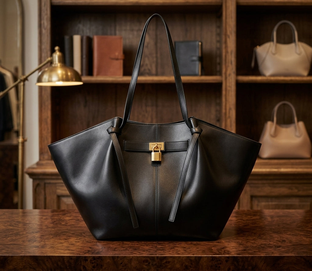 New Bat-Shaped High Street Handbag European and American Style Color:black