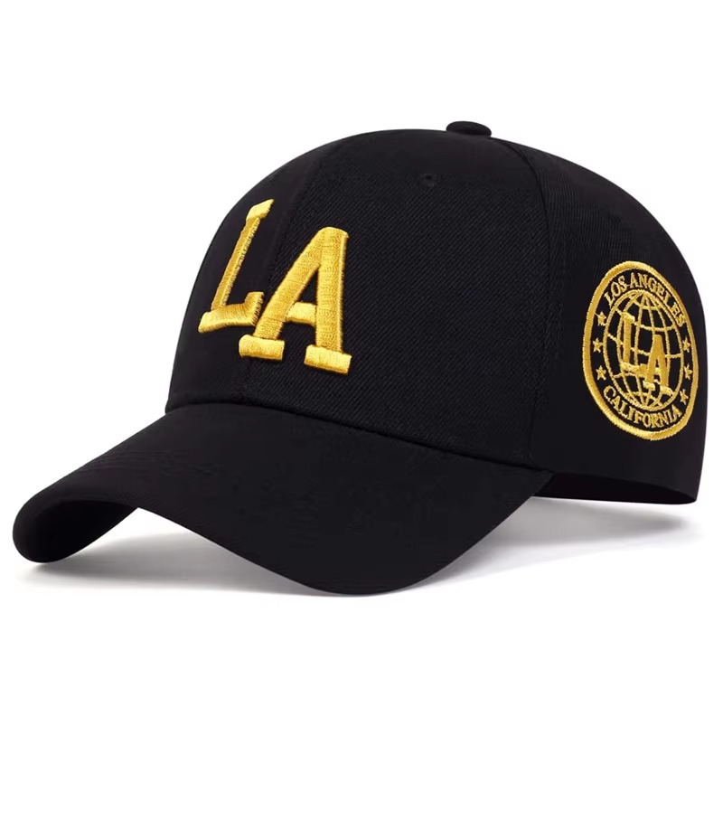 Unisex LA Letter Embroidery Snapback Baseball Caps Spring and Autumn A118