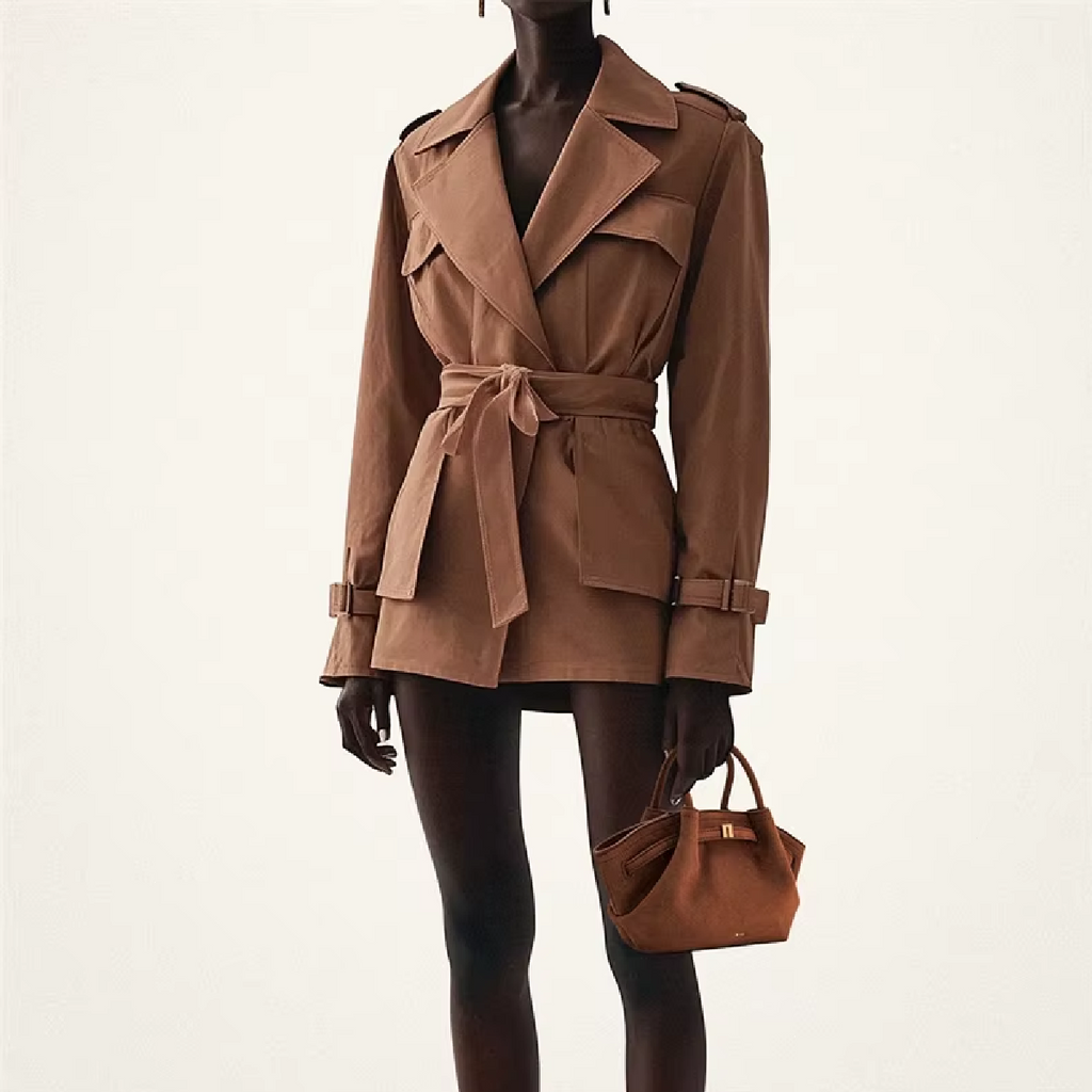 JW Pei Dumpling Bag Suede Shoulder Crossbody Underarm Bag Brown A81