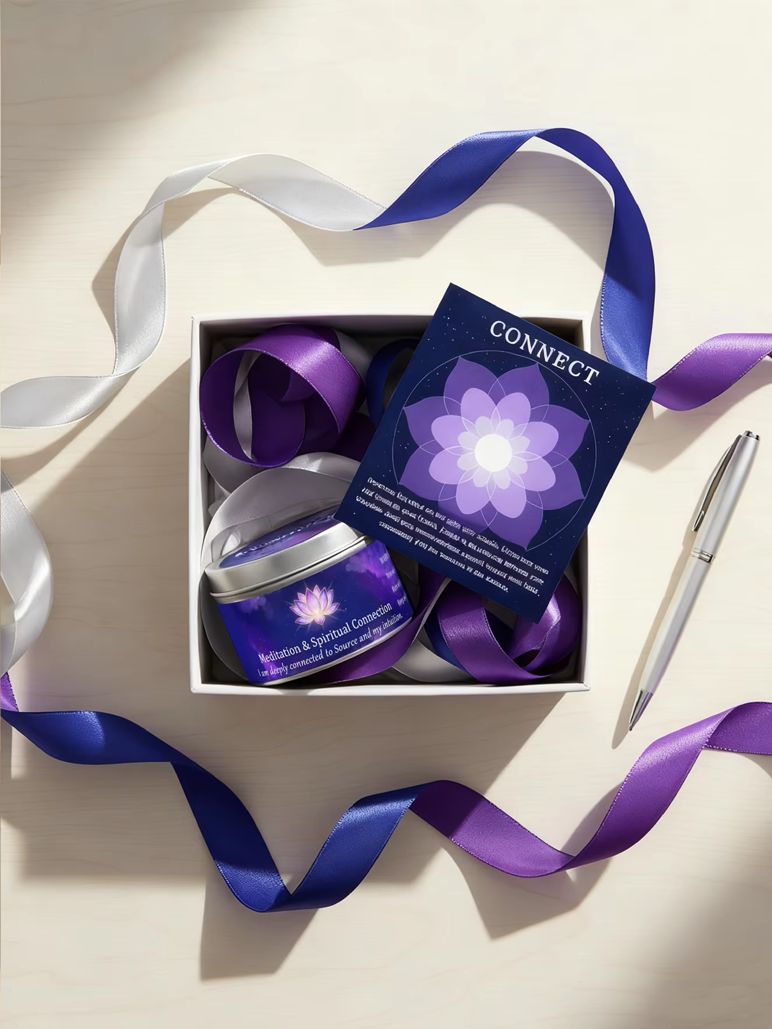 3oz Divine Guidance Scented Candle with Crystals A74