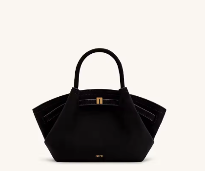 JW Pei Dumpling Bag Suede Shoulder Crossbody Underarm Bag Black A81