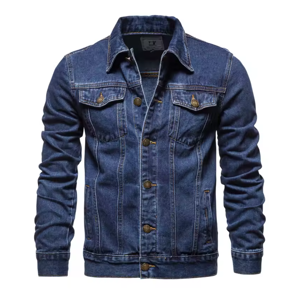 Autumn Men Solid Denim Jackets A9