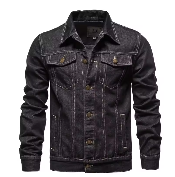 Autumn Men Solid Denim Jackets A9