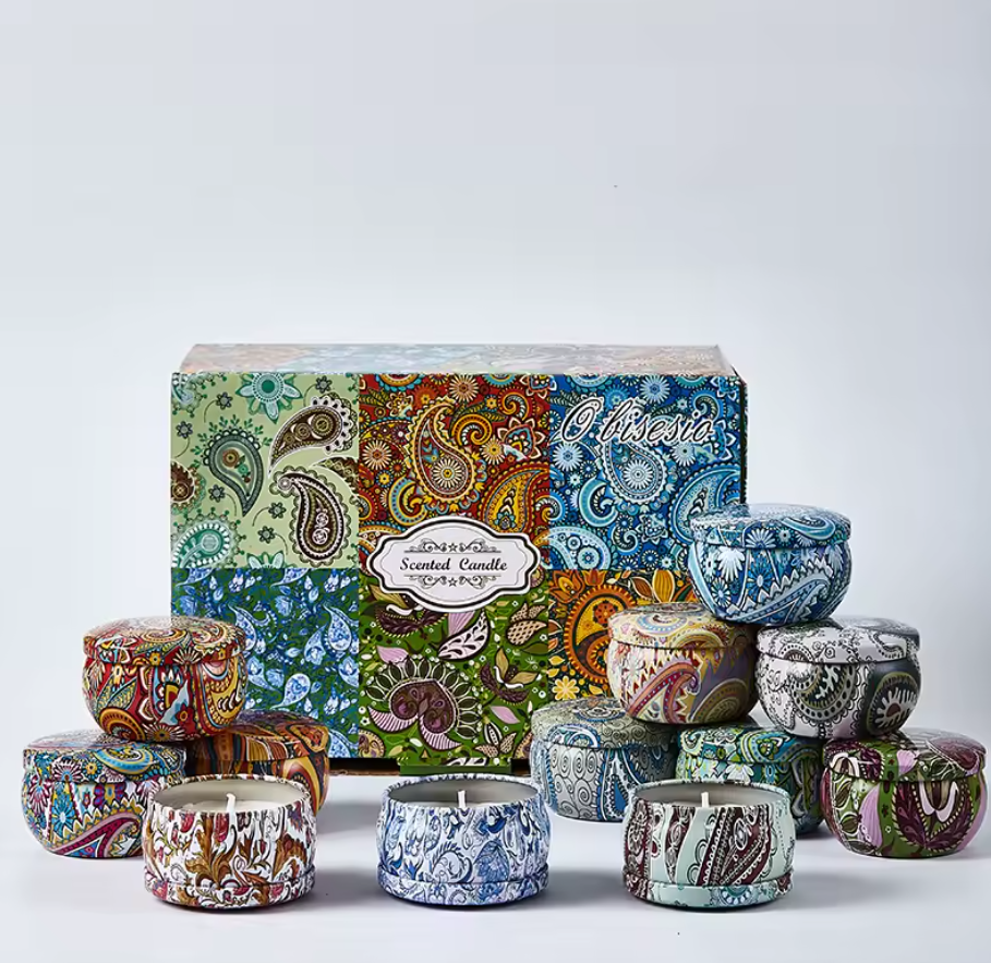 12pc Scented Candles Set for Home Aromatherapy Candles A10