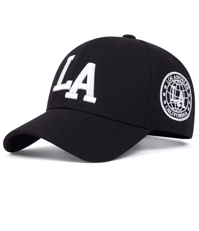 Unisex LA Letter Embroidery Snapback Baseball Caps Spring and Autumn A118