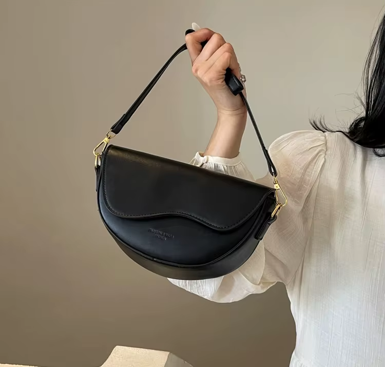 PU Leather Wide Strap Crossbody Bag A47