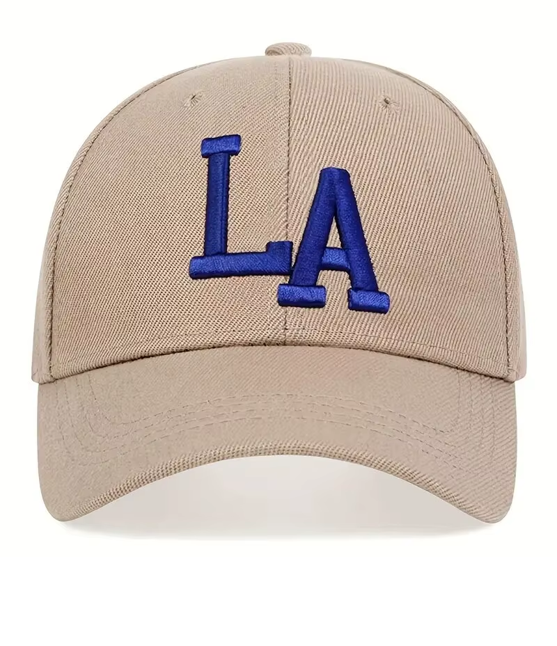 Unisex LA Letter Embroidery Snapback Baseball Caps Spring and Autumn A118