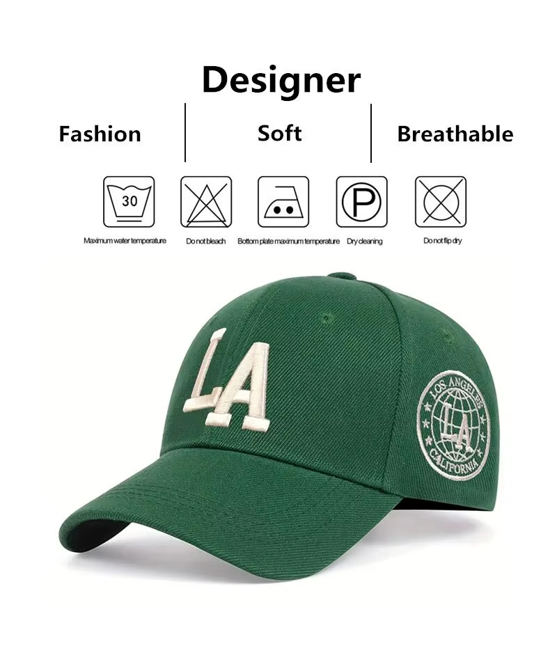 Unisex LA Letter Embroidery Snapback Baseball Caps Spring and Autumn A118