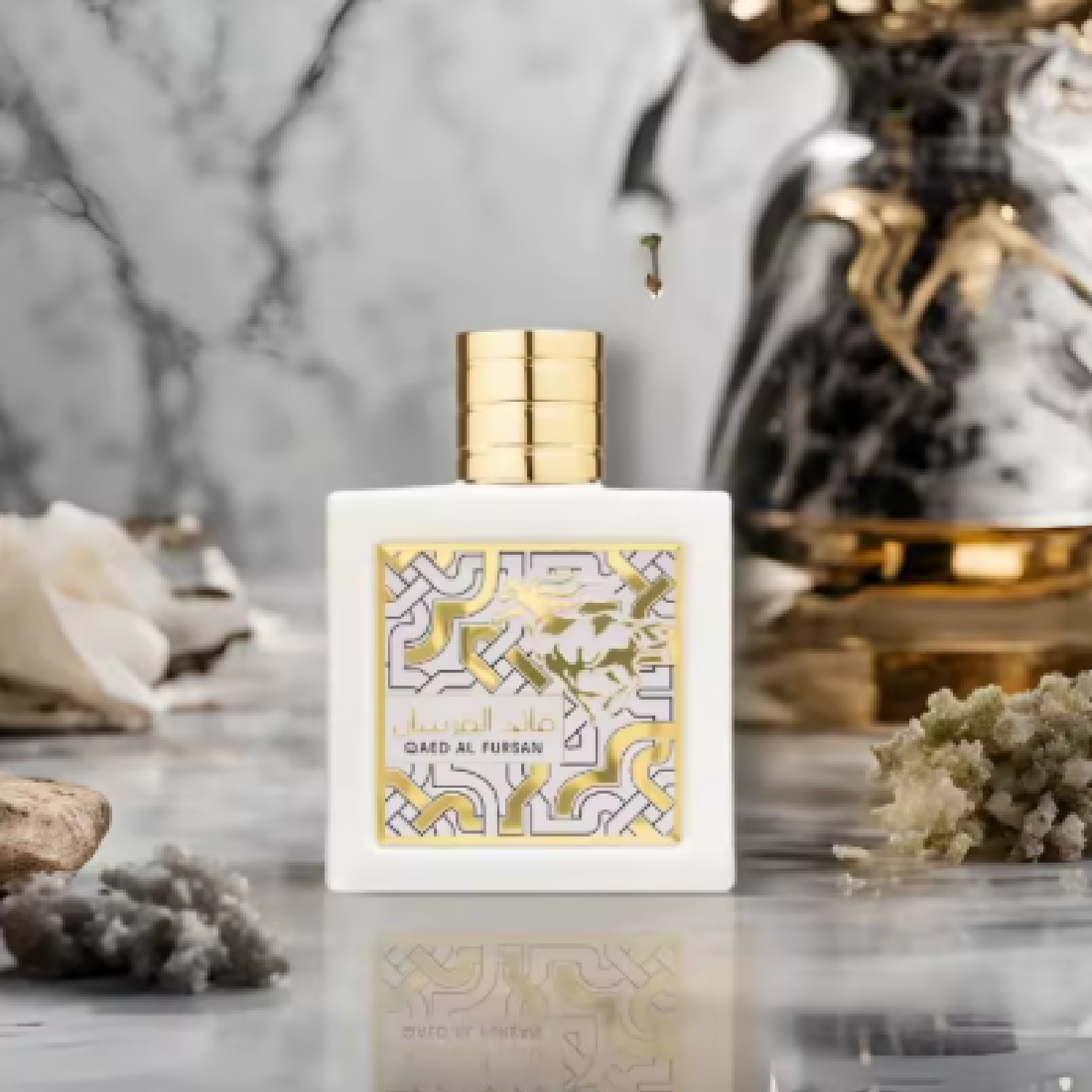 Lattafa Qaed Al Fursan for Men Eau de Parfum Spray, 3.04 Ounce A75