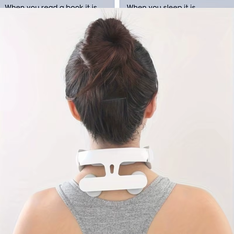 Neck Massage Machine 4 Head And Neck Protection Heating Machines Breathing Light Vibration Hot Compress Cervical Spine Machine A87