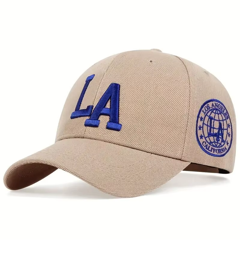 Unisex LA Letter Embroidery Snapback Baseball Caps Spring and Autumn A118