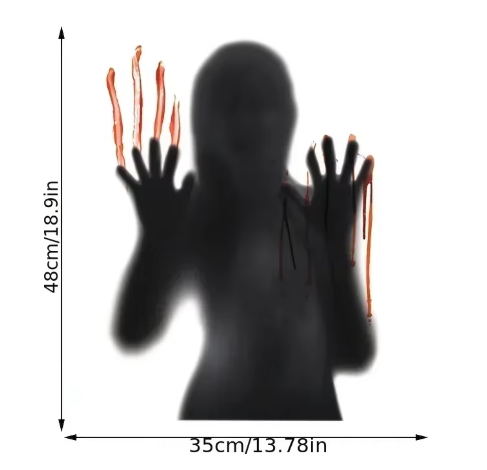 Halloween Horror Glass Window Decorative Stickers 46