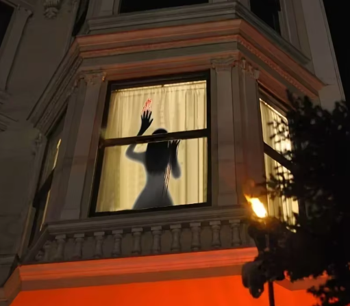 Halloween Horror Glass Window Decorative Stickers 46