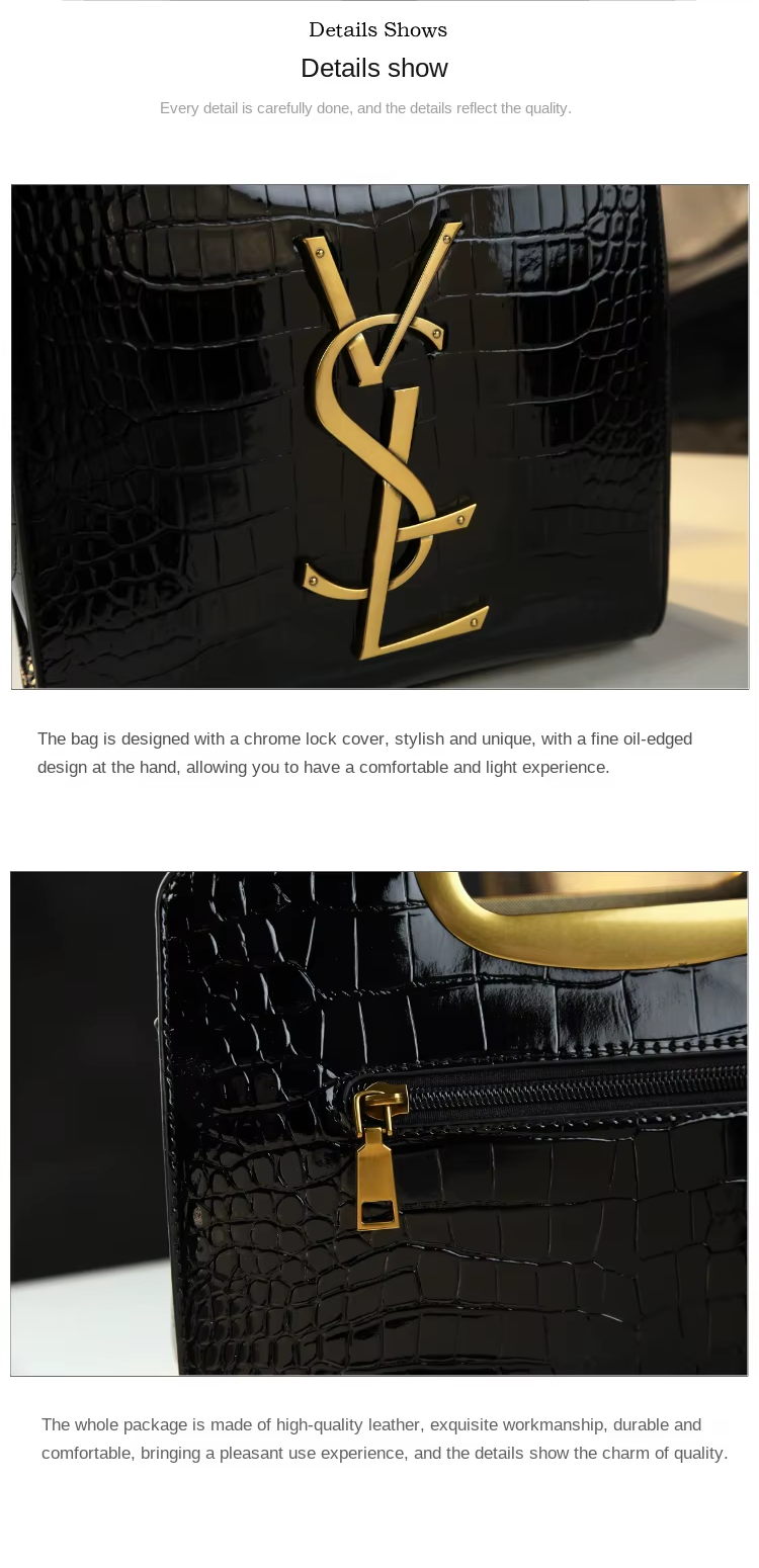 High-grade light luxury handbag 2025 new autumn and Tote bag women's crocodile
