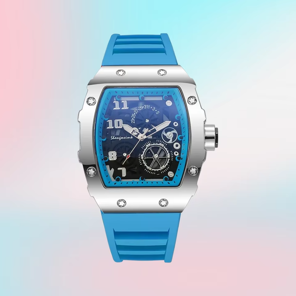 5 Luxury Watches Men's Big Silicone Jelly Casual Quartz Watch A39