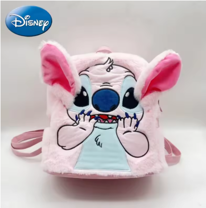 Disney 2026  Cute Backpack Women's Minnie Canvas School Bag