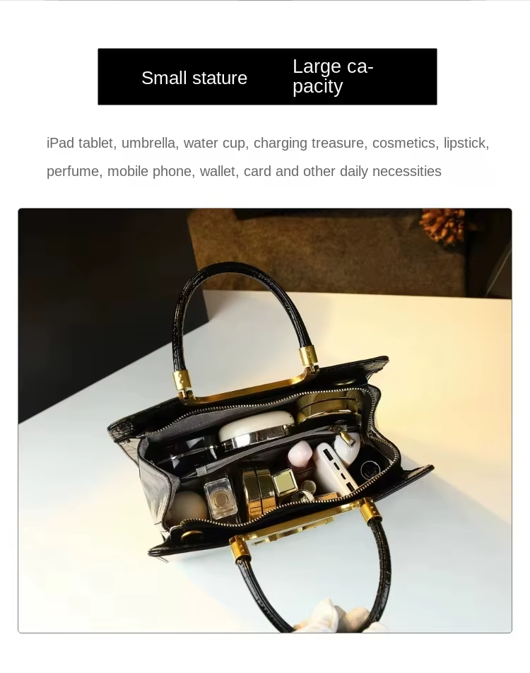 High-grade light luxury handbag 2025 new autumn and Tote bag women's crocodile