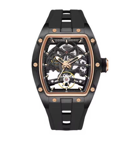 MEGIR 2242 Blue Automatic Watch for Men Sport Waterproof Stainless Steel A65