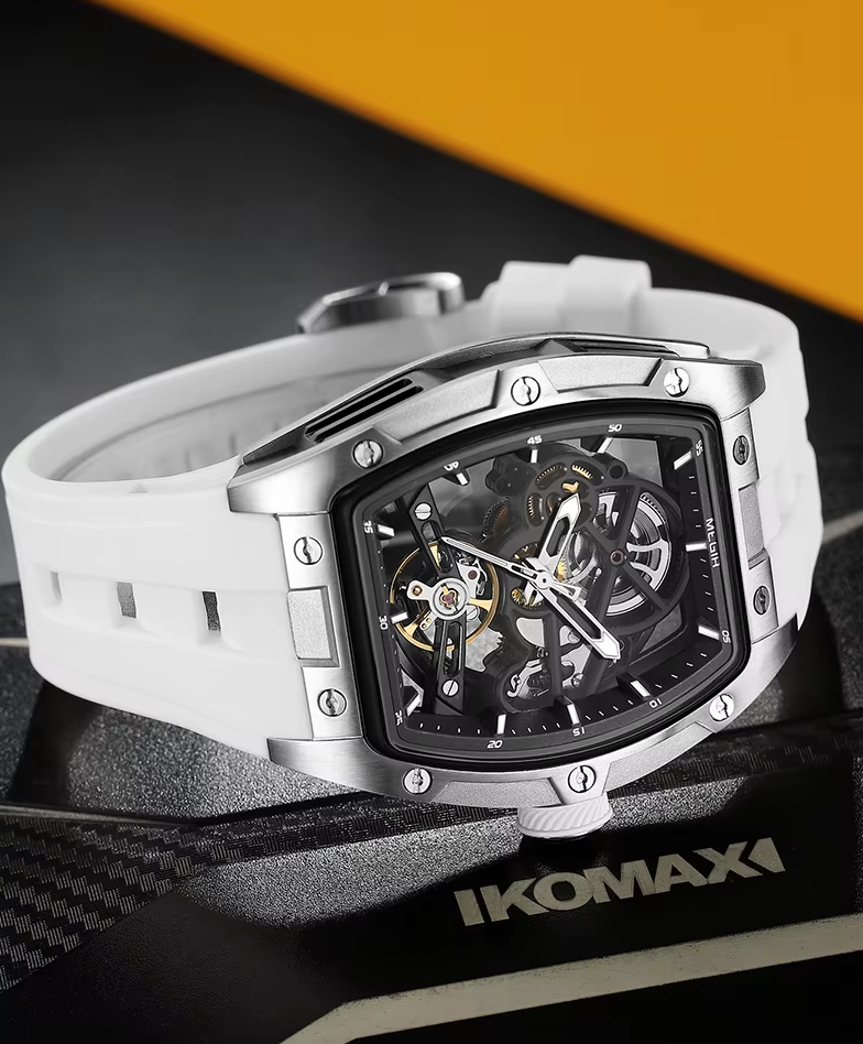 MEGIR 2242 Blue Automatic Watch for Men Sport Waterproof Stainless Steel A65