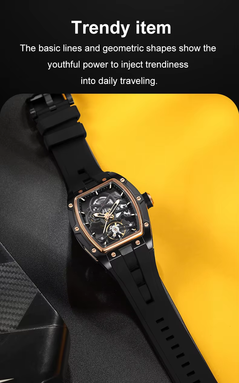 MEGIR 2242 Blue Automatic Watch for Men Sport Waterproof Stainless Steel A65