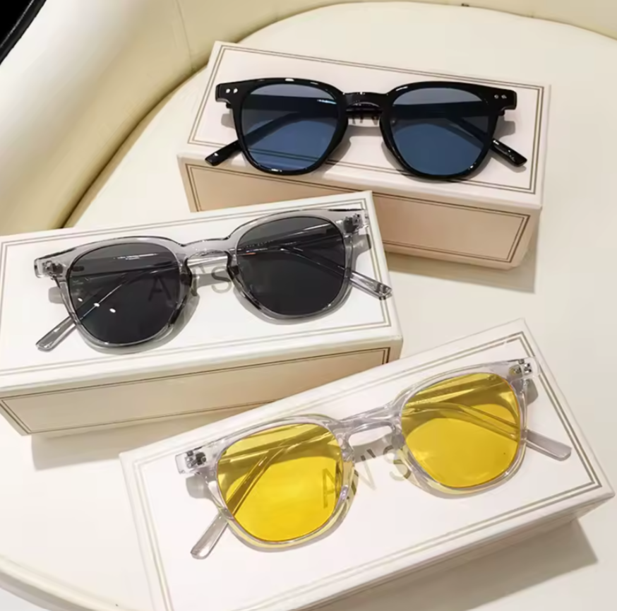 Vintage Square Sunglasses Women Men A2