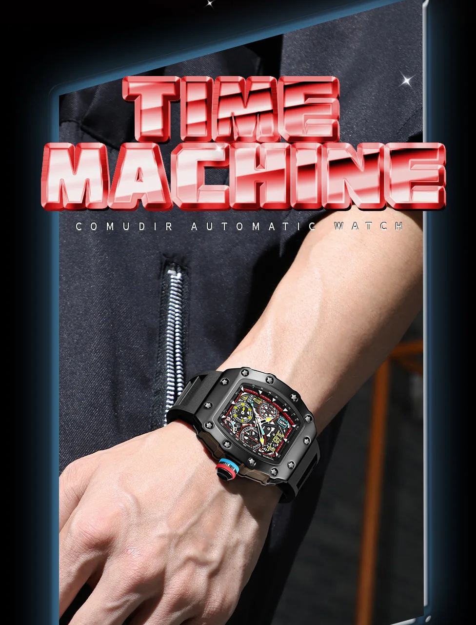 Men Richard Luminous Calendar Foreign Trade Cross-border Tide Luxury Waterproof Watches