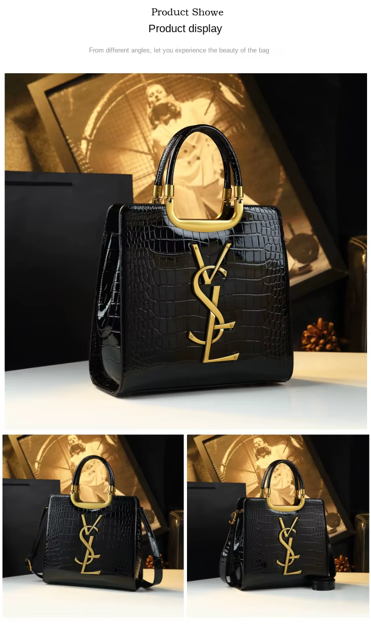 High-grade light luxury handbag 2025 new autumn and Tote bag women's crocodile