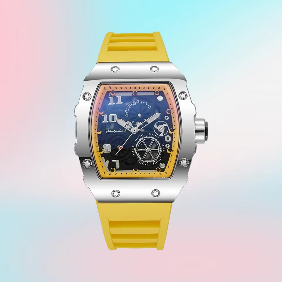 5 Luxury Watches Men's Big Silicone Jelly Casual Quartz Watch A39