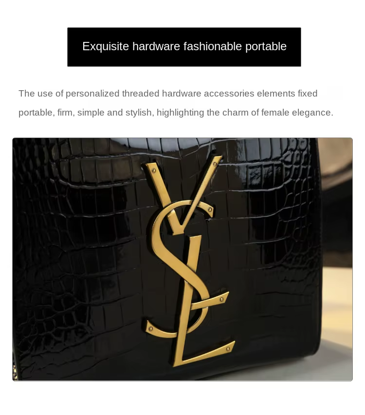 High-grade light luxury handbag 2025 new autumn and Tote bag women's crocodile