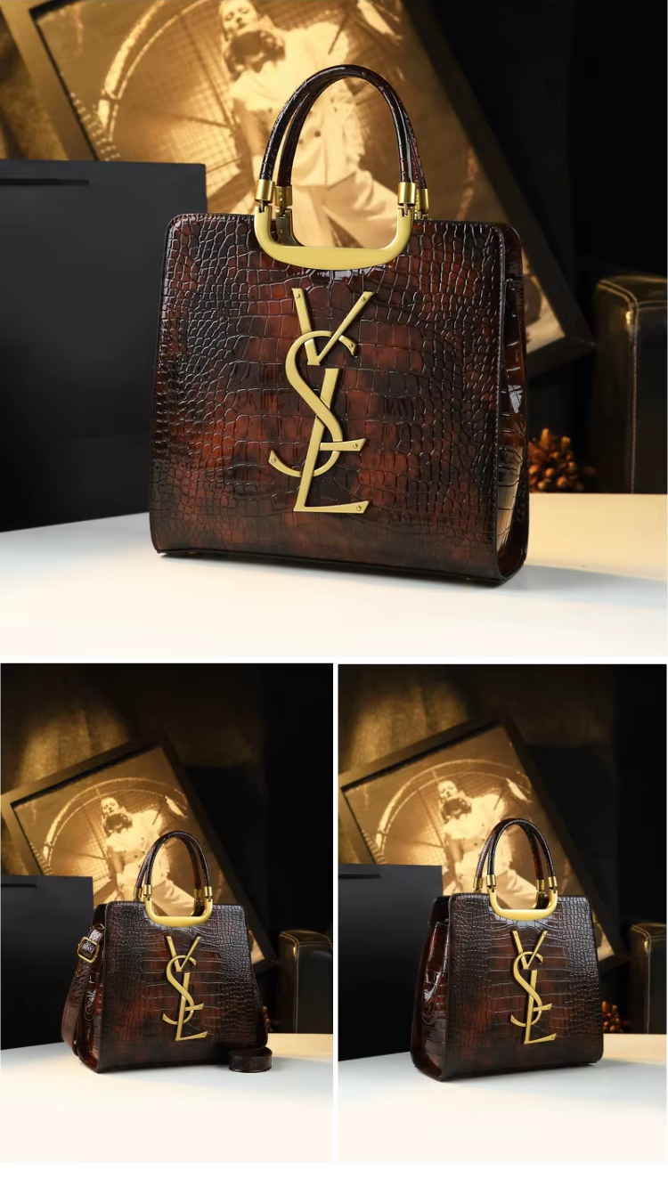 High-grade light luxury handbag 2025 new autumn and Tote bag women's crocodile