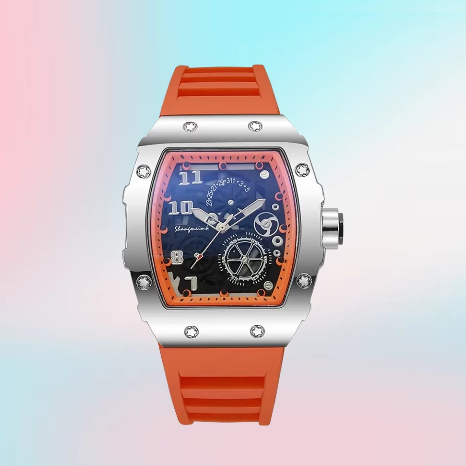 5 Luxury Watches Men's Big Silicone Jelly Casual Quartz Watch A39