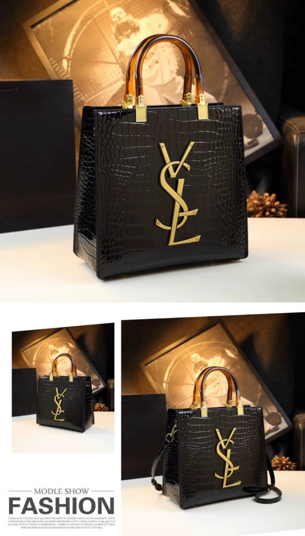 High-grade light luxury handbag 2025 new autumn and Tote bag women's crocodile