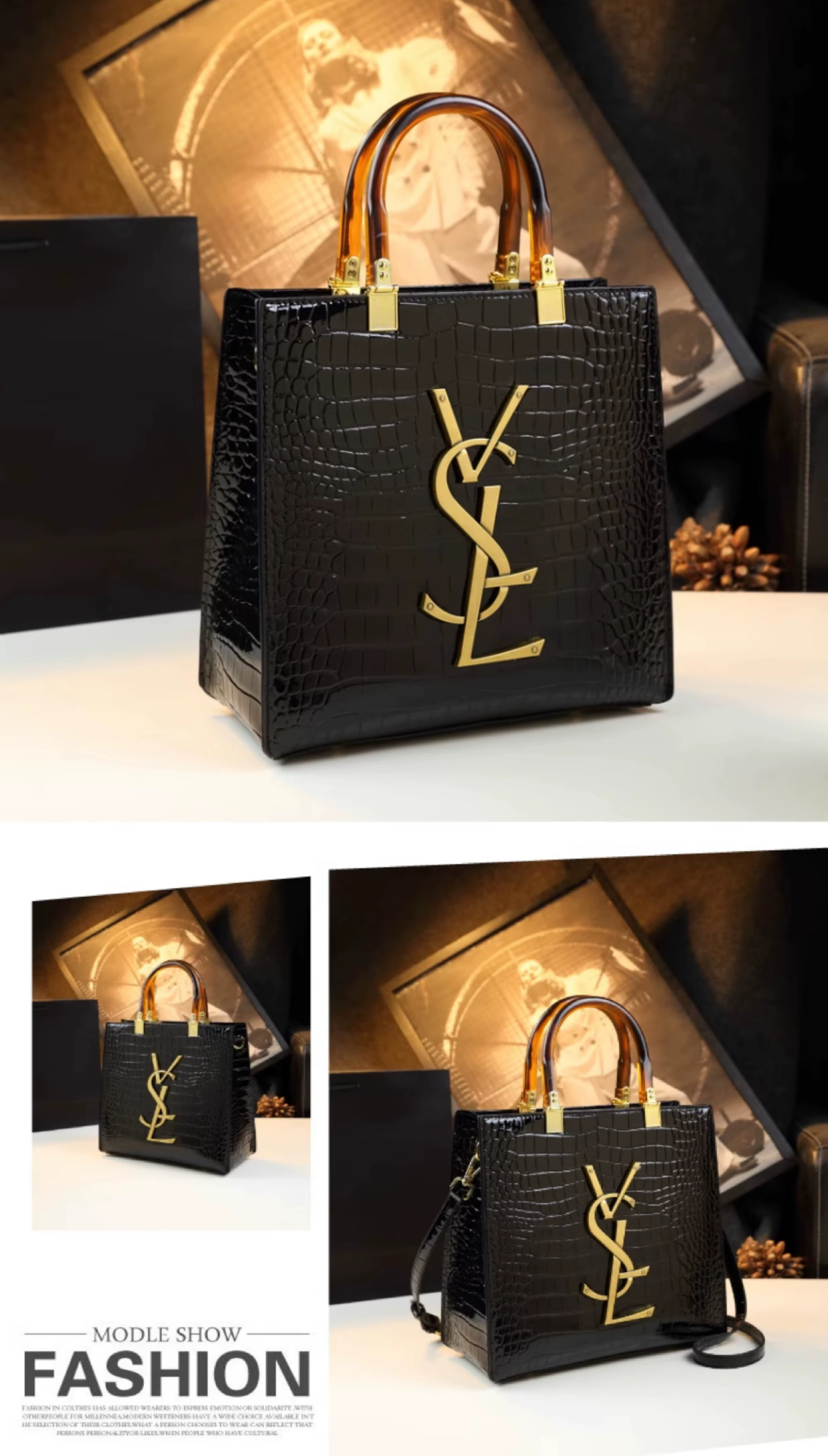High-grade light luxury handbag 2025 new autumn and Tote bag women's crocodile